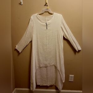 Asymmetrical Long Sleeve Boho Dress